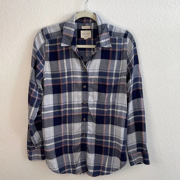 AE plaid button up - Picture 1 of 5